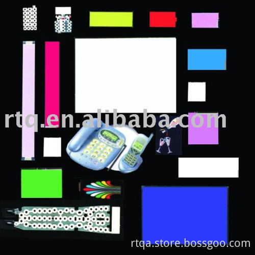 el backlight, el sheet, el panel, el light